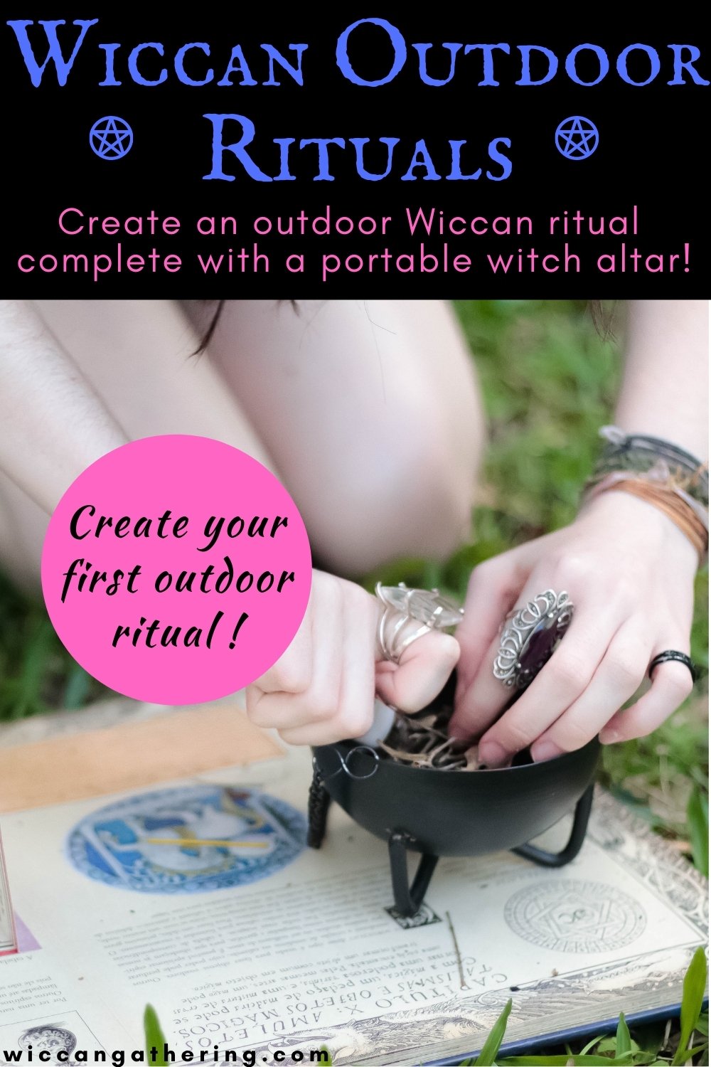 wiccan outdoor rituals witch altar