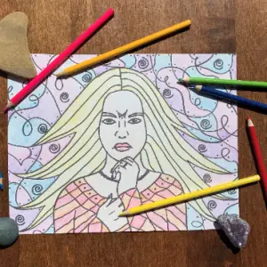 wiccan coloring pages printable witch coloring pages