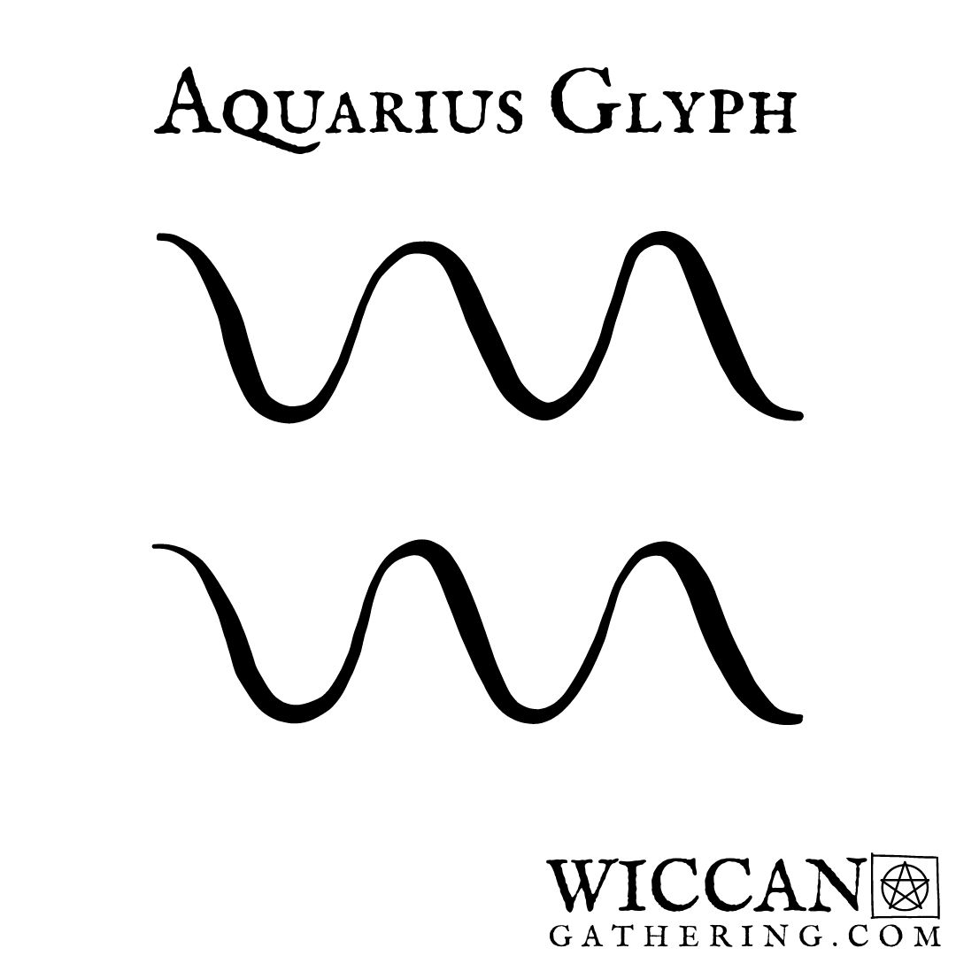 aquarius correspondences aquarius glyph