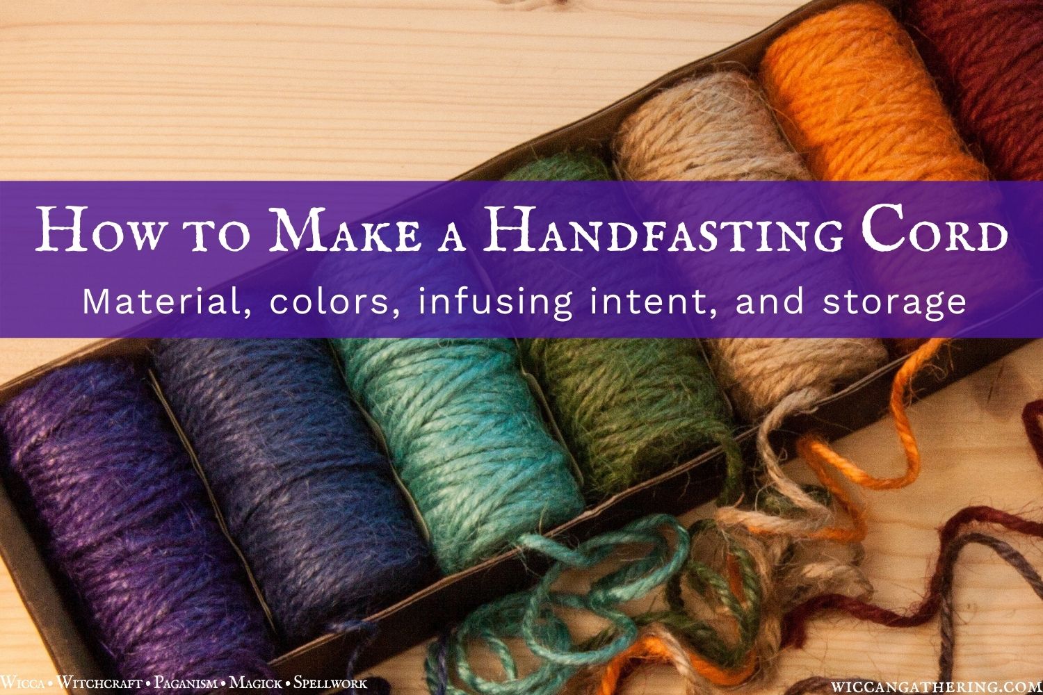 how to make a wiccan handfasting cord